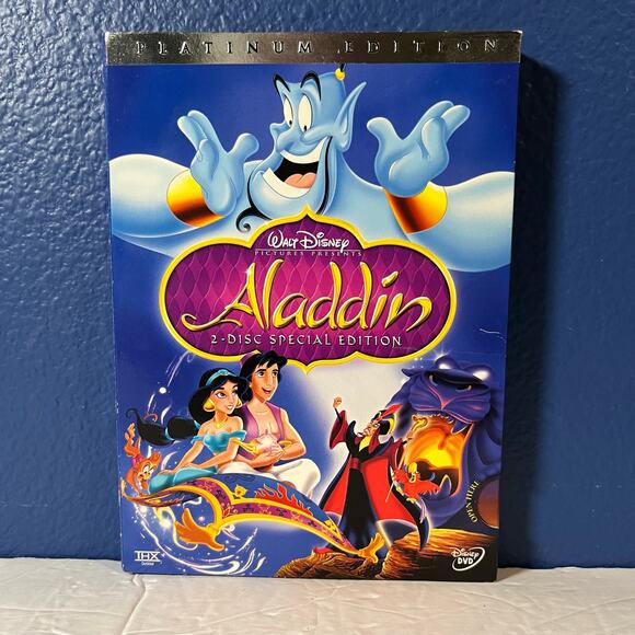 Disney Aladdin (2-Disc Platinum/Special Edition DVD with Slip Cover) - Picture 1 of 9